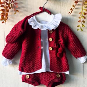 conjunto punto y blusa 3 piezas