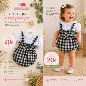 bombacho vichy negro
