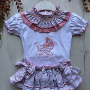 conjunto carricoche rosa