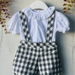 peto niño vichy negro