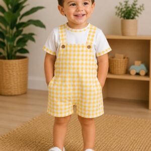 jardinera vichy amarillo