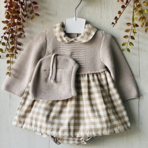 vestido vichy piedra